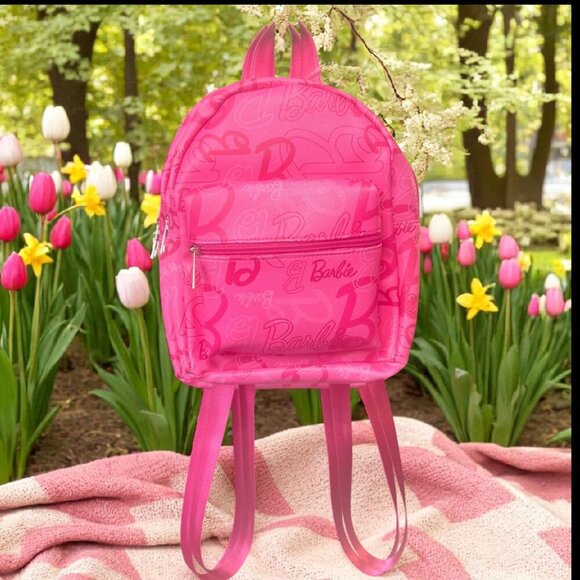 NEW!!!  BARBIE PINK MINI BACKPACK - Picture 2 of 7